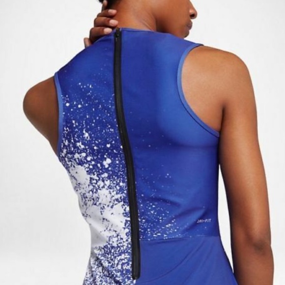 Nike Blue Court Power Women's Tennis Romper 🎾 - Picture 2 of 9